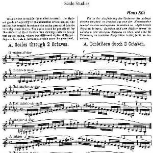 小提琴谱 | 小提琴音阶练习 作品32 Scale Studie A Hans Sitt 西特