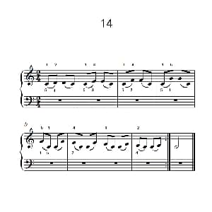 连音练习 14 钢琴谱