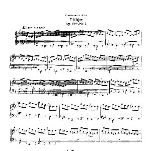 3 Etudes Op.104b 钢琴谱 德 巴托尔迪 门德尔松