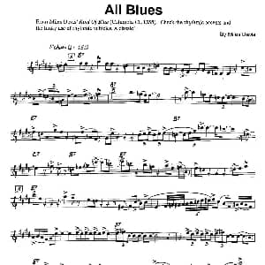 萨克斯谱 | All Blues