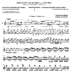 萨克斯谱 | 18 Exercicios ou Estudos de Marcel Mule Enelruy Lira 马瑟 穆勒18首练习曲—2 Marcel Mule 马瑟 穆尔