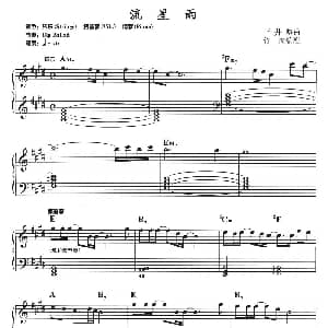 电子琴谱 | 流星雨