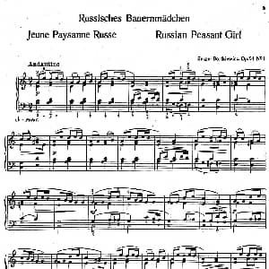 9首简易小品 玩偶 钢琴谱 谢尔盖 艾德华多维奇 波特凯维茨