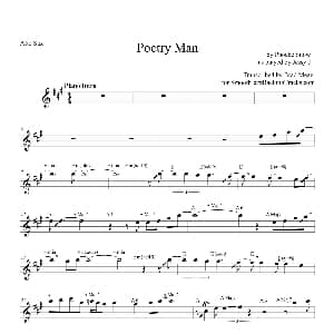 萨克斯谱 | Poetry Man 中音萨克斯