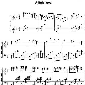 A little love 钢琴谱