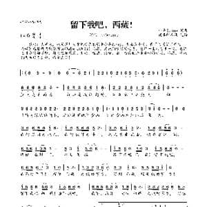 留下我吧,西藏！_歌曲简谱_词曲:小美Sunny 小美Sunny