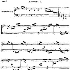 帕蒂塔6首德国组曲 钢琴谱 帕蒂塔