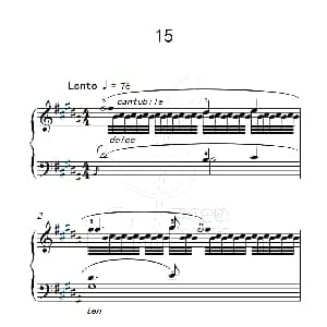 练习曲 15 钢琴谱