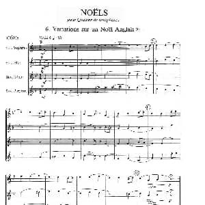 萨克斯谱 | jean Bouvard 编写的6首萨克斯四重奏之六 jean Bouvard