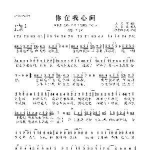 你在我心间_歌曲简谱_词曲:张美贤 张家诚