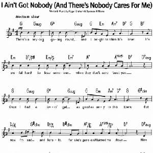 蓝调音乐:I Ain't Got Nobody_外国歌谱
