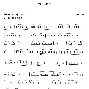 笛子谱 | 山寨情 易加义