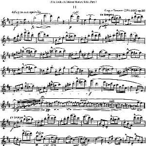 长笛曲谱 | 斯勒新老风格长笛练习重奏曲 第三部分 NO.11 Siegfried Thiele S. 斯勒