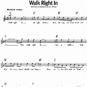 蓝调音乐:Walk Right In_外国歌谱