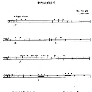 乐队乐曲片段 歌剧 蝙蝠 序曲 长号 约 斯特劳斯