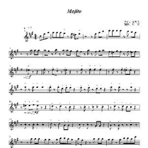 Mojito 五线谱_歌谱投稿_词曲:黄雨勋 周杰伦