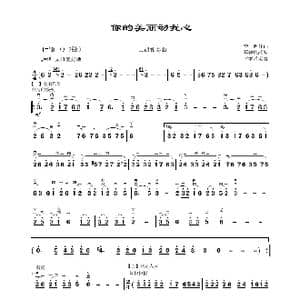 你的美丽动我心_歌曲简谱_词曲: 李昕曲 邓建栋改编