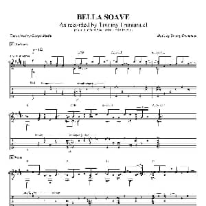 tommy emmanuel bella soave 吉他谱 tommy emmanuel