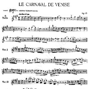 小提琴谱 | LE CARNAVAL DE VENISE