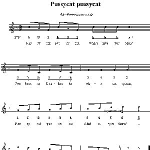 Pussycat pussycat_外国歌谱