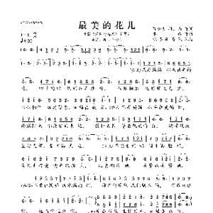 最美的花儿_歌曲简谱_词曲:陈金文 孙广山 李娓