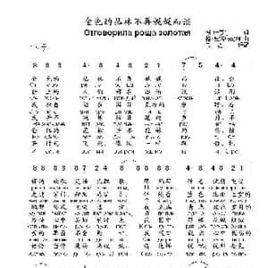 金色的丛林不再娓娓而谈Отговорила роща золотая_歌曲简谱_词曲:谢.叶赛宁 格.波诺玛伦珂