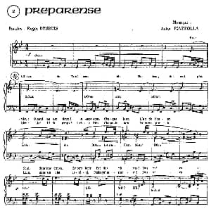 手风琴谱 | Piazzolla合集 2 Preparense 皮亚佐拉