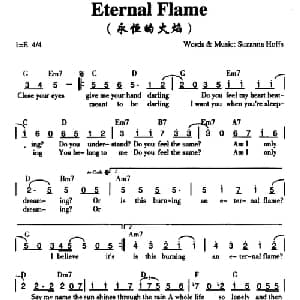 Eternal Flame_外国歌谱