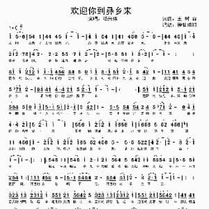 欢迎你到彝乡来_歌谱投稿_词曲:王树森 王树森