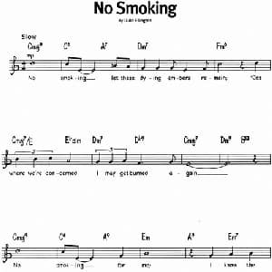 蓝调音乐:No Smoking_外国歌谱