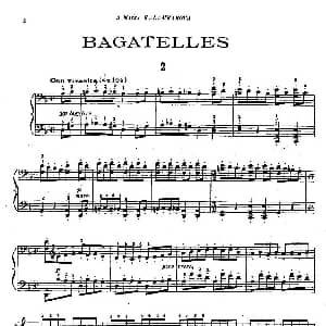 Tcherepnin 10 Bagatelles Op.5 钢琴谱 亚历山大 齐尔品