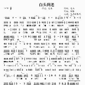 白头到老_歌谱投稿