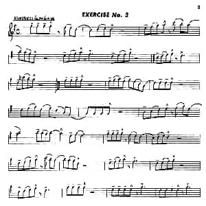 萨克斯谱 | Basic Jazz Conception for saxophone EXERCISE No.3 Lennie Niehaus