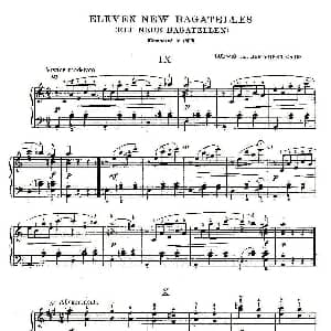 贝多芬钢琴小品Op.119 之九 十 钢琴谱 贝多芬