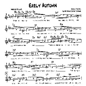 EARLY AUTUMN 降B爵士乐谱
