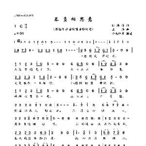 不负相思意_歌曲简谱_词曲:张海峰 王浩