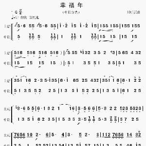 幸福年 中阮分谱 刘明源