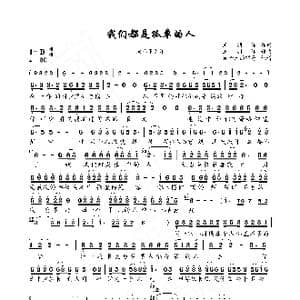 我们都是孤独的人_歌曲简谱_词曲:王羽泽 王羽泽