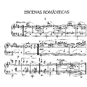 Escenas Románticas 钢琴谱 恩里克 格拉那多斯 Enrique Granados