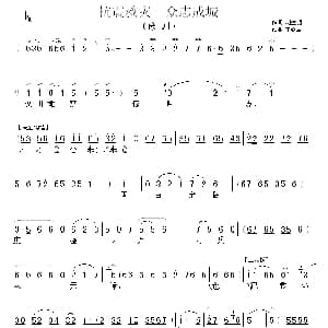 豫剧谱 | 抗震救灾 众志成城 戏歌 刘建明 王继星