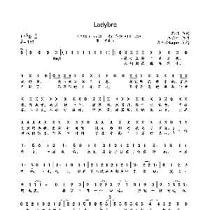 Ladybro_歌曲简谱_词曲:廖羽 江晓音