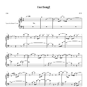 UserSong2 钢琴谱