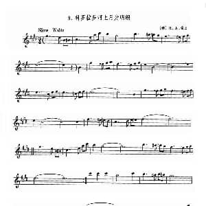 萨克斯谱 | 科罗拉多河上月光明朗 美 R A 金