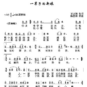 一辈子的新娘_通俗唱法乐谱_词曲:梁永辉 陈国祥