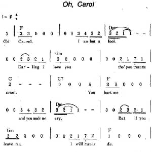 Oh,Carol 美国 _外国歌谱