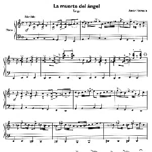 天使组曲 钢琴谱 亚斯托尔 皮亚佐拉