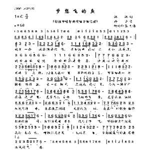 梦想飞的鱼_歌曲简谱_词曲:坏坏 游子