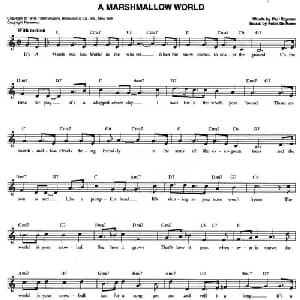 A MARSHMALLOW WORLD_外国歌谱