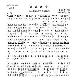 你的谎言_歌曲简谱_词曲:张瑞军 张瑞军