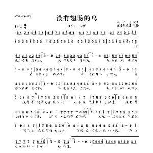 没有翅膀的鸟_歌曲简谱_词曲:林华勇 林华勇